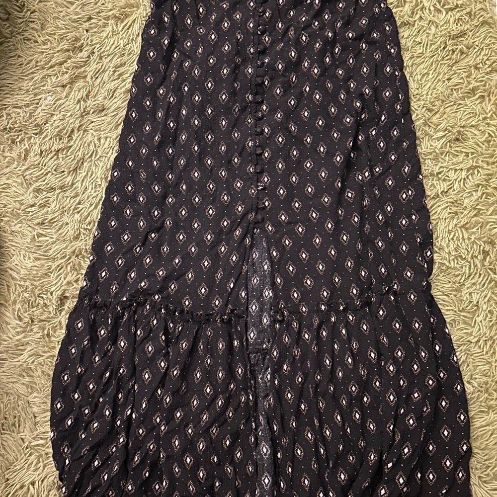 Mudd Dark Patterned Maxi Skirt